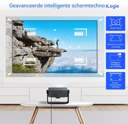 Xnano HM102 Mini Beamer-Thuisbioscoop -Projector 1080P HDR - Beamer met Android 13, 300 ANSI Lumen, 120Hz, 4K Ondersteuning - USB, HDMI, 2GB RAM, 16GB Opslag - -Compact en Draagbaar- Zwart — thumbnail 2