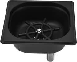 Glazen Spoeler - Bekerwasser - Snel Reinigen - Automatische Spoeling - 20 x 18 x 13 cm - Zilver