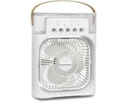Mini Airco - Verdampingskoeler Luchtkoeler - Persoonlijke Koeling - 3 Snelheden Instelbaar - 21cm Hoog - Wit
