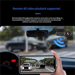 Dashcam - 4G camera - Veilig Rijden - 24-uurs parkeerbewaking - 1080p resolutie - One Color — thumbnail 3