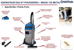 Nilfisk Stofzuiger MAXXI 135 metal 230V — thumbnail 2
