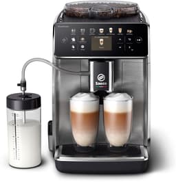 Saeco GranAroma SM6585/00 - Espressomachine - 16 Dranken met melksysteem - Volautomatisch - Koffiemachine met bonen + AquaClean filter - Metaal/Zwart — thumbnail 1