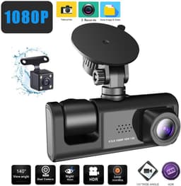 Dashcam 3 Camera's - Rijrecorder DVR - Veilig Rijden - 1080P Beeldkwaliteit - 2 Inch Scherm - Zwart — thumbnail 4