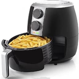 Heteluchtfriteuse XL - Airfryer - Gezond Frituren - Analoge Bediening - 35 Liter - Wit Grijs — thumbnail 1