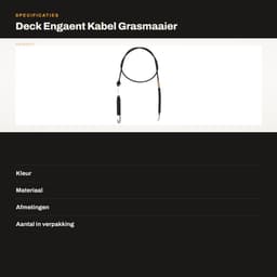 Dailygoods- Grasmaaier Accessoire - Vervangende Kabel voor 700 Serie - Geschikt voor Troy Bilt 74604173D/E - Tuingereedschap - Professionele Afwerking - Hoge Precisie - Maaiertrekker — thumbnail 3