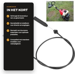 Dailygoods- Grasmaaier Accessoire - Vervangende Kabel voor 700 Serie - Geschikt voor Troy Bilt 74604173D/E - Tuingereedschap - Professionele Afwerking - Hoge Precisie - Maaiertrekker — thumbnail 2