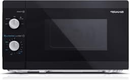 Magnetron - Oven Verwarming - Snel Eten Bereiden - Mechanische Bediening - 20 Liter - Zwart — thumbnail 1