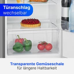 Bomann VS 7316.1 – Kastmodel Koelkast zonder vriesvak – 242 Liter – Inox Look — thumbnail 5