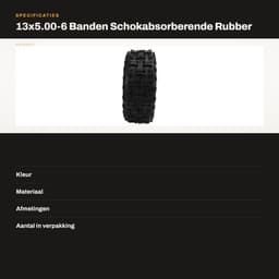 Dailygoods- Grasmaaier Banden Schokabsorberend - Binnen- en Buitenbanden - Verdikte Band - Antislip Textuur - Duurzaam Butylrubber - Uitstekende Afdichtingsprestaties — thumbnail 4