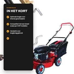 Dailygoods- Gasklep Controle Kabel 1600mm - Buitenkabel 1680mm - Geschikt voor 4HP Grasmaaiers - Set van 2 - Soepele Bediening - Duurzame Constructie - Bedieningskabel — thumbnail 2