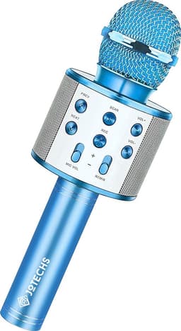 Karaoke Microfoon - Draadloze microfoon - Bluetooth - Blauw - Karaoke - CHPN — thumbnail 3