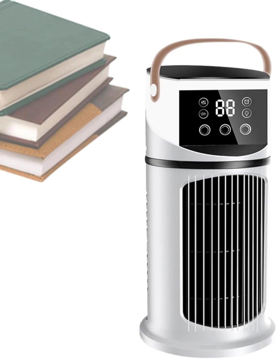 Draagbare Airco - Persoonlijke Koeler - Ruimte Koelen - Instelbare Mistfunctie - 640ml Tank - Wit — afbeelding 1