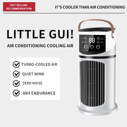 Persoonlijke Airco - Mini Koeler Ventilator - Persoonlijke Koeling - Verdampingskoeling - 17.7 x 21.4 x 17.7 cm - Wit — thumbnail 2