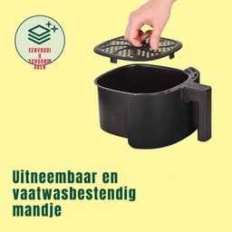 AHD® Mini airfryer - Airfryer - Airfryer klein - Blauw - 23cm x 29cm x 30cm — thumbnail 2