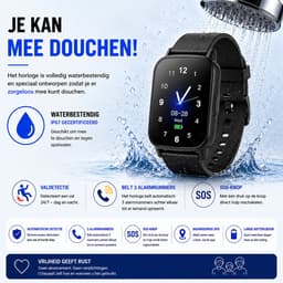 WatchSafer Active - GPS Horloge Senior - Smartwatch voor Ouderen - Persoonlijke alarmen - alarm horloge ouderen - GPS Horloge Alzheimer - Valdetectie — thumbnail 5