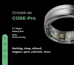 NOLATR Pro, Slimme Ring met Stappenteller, Activiteitstracker & Hartslagmeter – Zonder Abonnement & Nederlandse App – Zwart – Maat 8 — thumbnail 3
