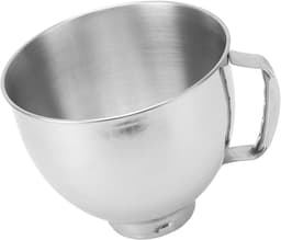 Mengkom Roestvrijstaal - Mixer Kom - Bakken Thuis - Met Handgrepen - 4.5Q en 5QT - Zilver — thumbnail 2