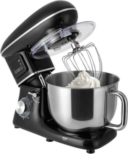 Keukenmachine Deegmachine - Planeetmenger Mixer - Bakken en Koken - 6.2 Liter Kom - 1500W - Zwart — thumbnail 1