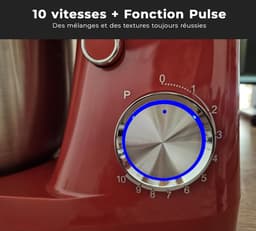 Keukenmachine - Mixer Standmixer - Bakken Maken - Krachtige 1500W Motor - 5 Liter Kom - Chili — thumbnail 3