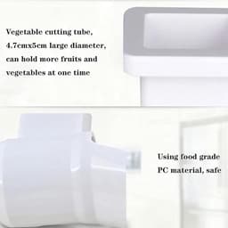Elektrische Kaasrasp - Groente Versnipperaar - Snel Ingrediënten Snijden - 30 Kg Per Uur - 300W Motor - Zilver — thumbnail 3