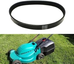 Aandrijfriem Grasmaaier - V-snaar - Gras maaien - 7 Rib Design - 16mm x 451mm - Zwart — thumbnail 2