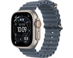 Apple Watch Ultra 3 Cellular 49mm Natural Titanium Case with Anchor Blue Ocean Band