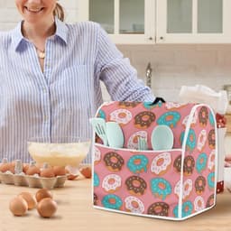 Mixerhoes Keukenmachine - Stofkap Mixer - Keuken Organisatie - Wasbaar Canvas Polyester - 43.5 x 27.5 x 37.5 cm — thumbnail 2