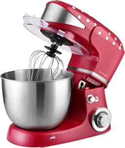 Keukenmachine - Mixer - Bakken en Koken - Planetair roersysteem - 5 liter - Rood/Wit — thumbnail 3