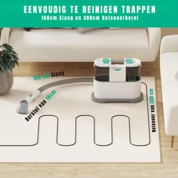 Zyrex® Vlekkenreiniger - Vlekkenreinigers - Tapijtreiniger Machine - Vlekkenreiniger Bank - Wit - 20cm x 39cm x 30cm — thumbnail 5
