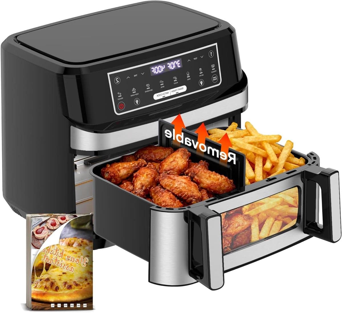 Heteluchtfriteuse - Airfryer Oven - Gezond Frituren - Twee Verwarmingszones - 12 Liter - Gemengde Kleuren — afbeelding 1