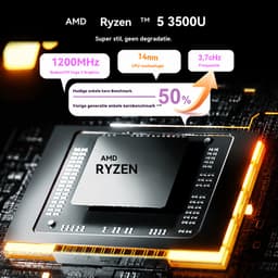 Ninkear A15 Air Laptop 15,6 Inch – AMD Ryzen 5 3500U – 16GB RAM – 512GB SATA SSD – Vega 8 – Windows 11 – Licht & SnelWerk Studie Dagelijks Gebruik – 15,6 Inch – Snelle Prestaties – Zilver — thumbnail 2
