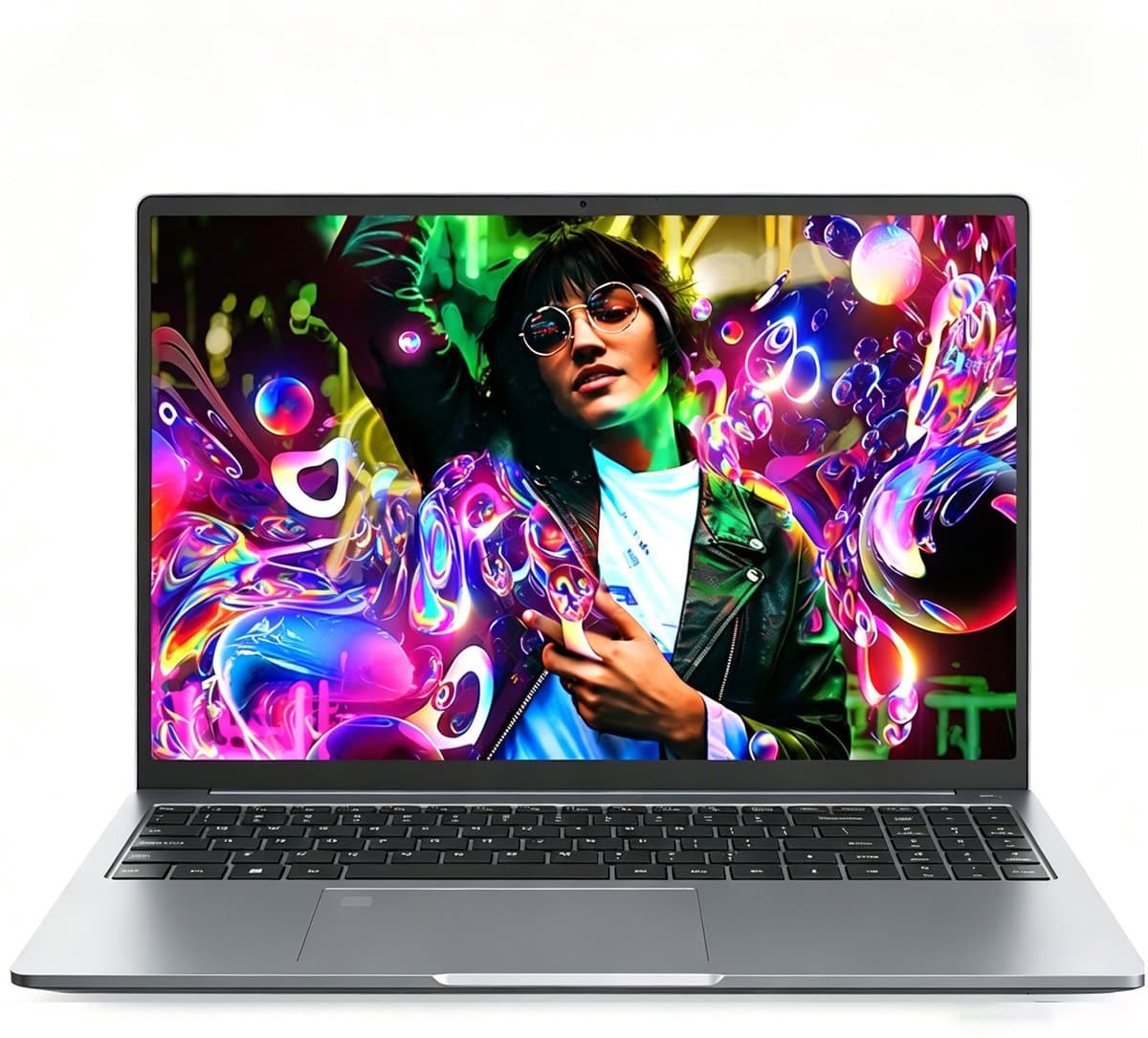 Ninkear A16 Pro Laptop Gaming Laptop – 16,0 inch -Ryzen 7 8745HS – 32GB RAM – 2TB SSD – 2.5K 120Hz – 180° scharnier – Radeon 780M – Windows 11– Werk Studie Content Creatie– Zilver — afbeelding 1