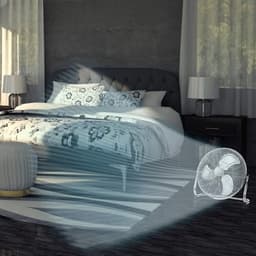 Intelectro Ventilator Laatste Stuk - Stijlvolle Verkoeling voor een Verfrissende Zomer! - Energiezuinig - Moderne Uitstraling - 40cm Diameter - 3 Snelheden - Kantelbare Ventilatorkop - Zilver - Levering Sneller dan Aangegeven! — thumbnail 4