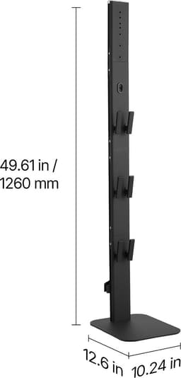 Stofzuigerstandaard 32x26x126cm, Geschikt voor Dyson G5 V15 V12 V11 V10 V8 V7 V6 Serie Staande Stofzuigers En Accessoires, Vloerstandaard met 6 Haken En Antislip Voetpads, Zwart — thumbnail 3