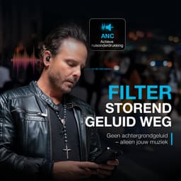 JLab Go Pop ANC Draadloze Oordopjes - Noise Cancelling Oortjes Draadloos - 24 uur Batterijduur - Bluetooth Multipoint - Met Microfoon - Geschikt voor Android en Apple - Zwart — thumbnail 2