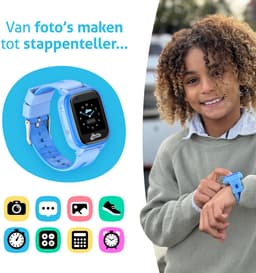Spotter® GPS Kinderhorloge Explorer (4G) – Zonder Abonnement – Voor Kinderen – Inclusief Simkaart – Camera, Bellen & Chat – Waterdicht – App (NL Support) — thumbnail 5