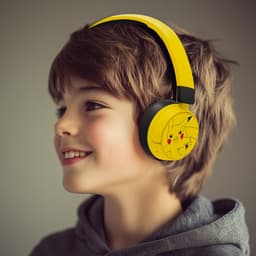 Pokémon - draadloze kinderkoptelefoon - volumebegrenzing - lange batterijduur - microfoon - opvouwbaar - bluetooth — thumbnail 5