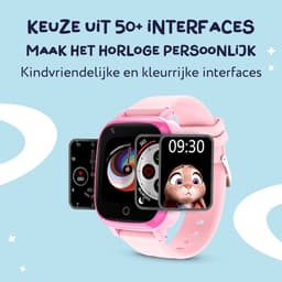LEROYS - GPS Horloge Kind - Kinder Smartwatch - Android en iOS - Roze - Incl. Simkaart — thumbnail 5