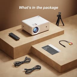 Mini beamer - Projector - Beamerscherm - Projectiescherm - Outdoor & Indoor Projector - — thumbnail 3