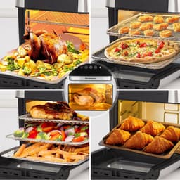 Sinaopus XXL Airfryer & Mini Oven in één – 13L Extra Grote Capaciteit – Inclusief 4 Accessoires – 12 Voorgeprogrammeerde Functies – LED Display – Makkelijk te Reinigen — thumbnail 4