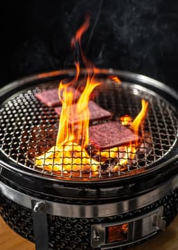 Burnit Hibachi Grill Rond - BBQ - Ronde Shichirin - Teppanyaki - Hibachi - Tafel Grill - ø 30cm — thumbnail 3
