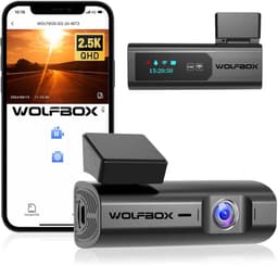 Wolfbox i03 2K Wifi dashcam - Parkeermodus - 1,0 inch Tnt scherm - 2K resolutie - Wifi met App - dashcam voor auto — thumbnail 1