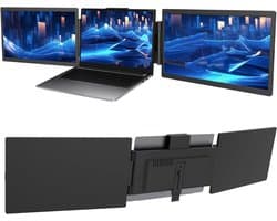 CLGP® Portable Monitor - Tri Screen - Laptop Uitbreider - Full HD