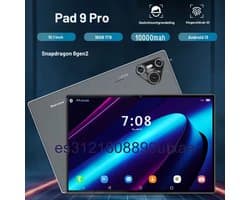 Mookes Pad 9 Pro Tablet 10.1 inch Android Snapdragon 8gen2 Global 12GB 256GB 10000 mah 5G Dual SIM WIFI HD Scherm - Blue