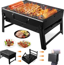 SMH LINE® Opvouwbare Tafel bbq - Houtskoolbarbecue - Draagbaar - 59x22x22cm — thumbnail 2