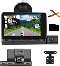 Dashcam voor Auto - Dual - Camerabewaking - Full HD - Zwart — thumbnail 1
