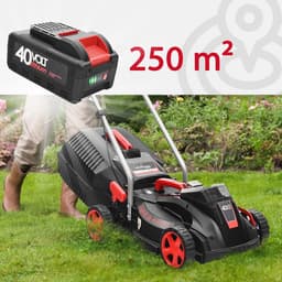 Accu Grasmaaier 40V voor Tuinen tot 250 m² - 32 cm Maaibreedte, 30L Grasopvangmand, Instelbare Snijhoogte 20-60 mm, Borstelloze Motor incl. 4.0 Ah Accu + Oplader — thumbnail 4