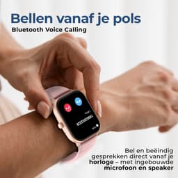 Denver Smartwatch - Android iOS - Volledige Belfunctie - Amoled Display - Sporthorloge - Hartslagmeter - Saturatiemeter - Slaapmonitor - SWC187RO — thumbnail 2