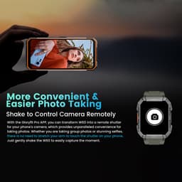 Blackview W60 Smartwatch voor heren - fitnesshorloge met telefoonfunctie (bellen/ontvangen) - kompas - IP68 waterdicht - sporthorloge met 100+ sportmodi - hartslag- en slaapmonitor - stappenteller - geschikt voor Android en iOS - Groen — thumbnail 2