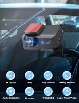 Dashcam voor Auto - Dual - Camerabewaking - Full HD - Zwart — thumbnail 2
